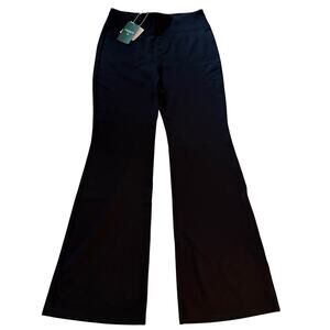 Halara Black Flare Work Pants NWT SculptKnit High Waist Pockets Athleisure SZ M